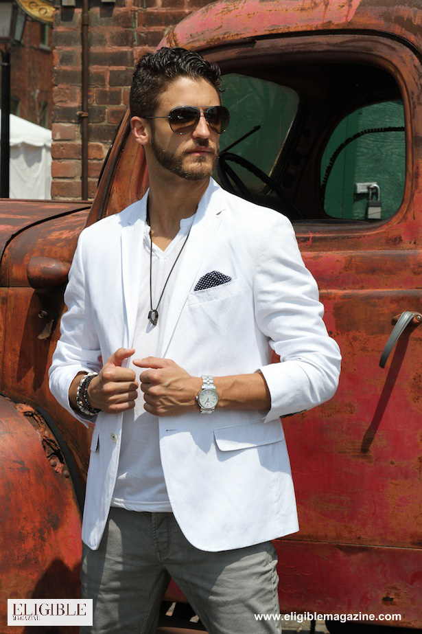 Cotton Blazer by Sand $550 - T-Shirt by Alternative Apparel $49 