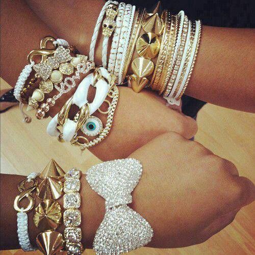 ladies layered bracelets (1)