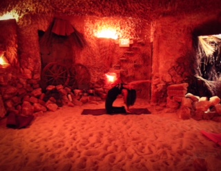 yoga and salt caves by pamela putman