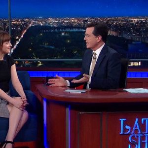 Dakota Johnson Stephen Colbert