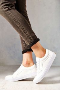 white sneakers